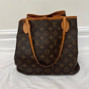 Louis Vuitton Brown Monogram Neverfull Tote